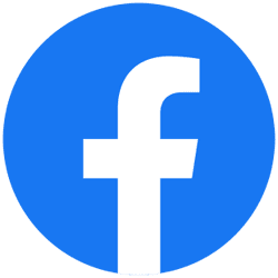 Facebook logo icon representing Hozio, Inc. for social media and digital branding.