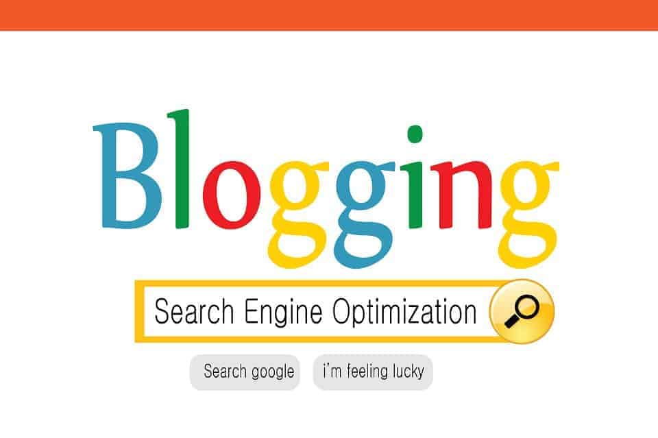 Blogging SEO and content marketing services showcased through vibrant, engaging image for online visibility.