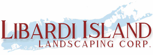 Libardi Island Landscaping Corp logo with island graphic and company name.