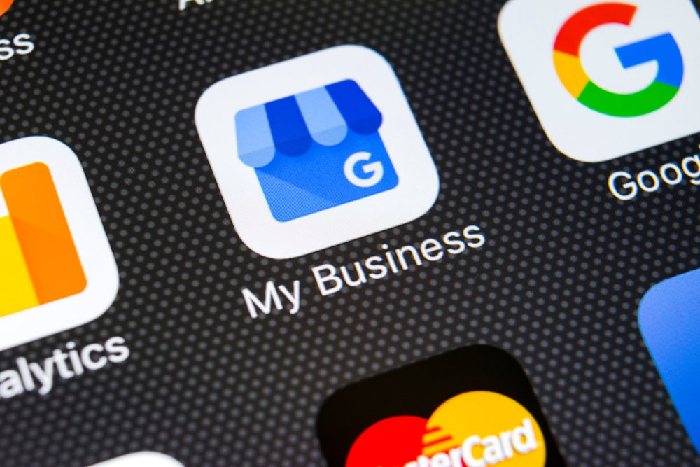 Official Google My Business app icon for small business management.
