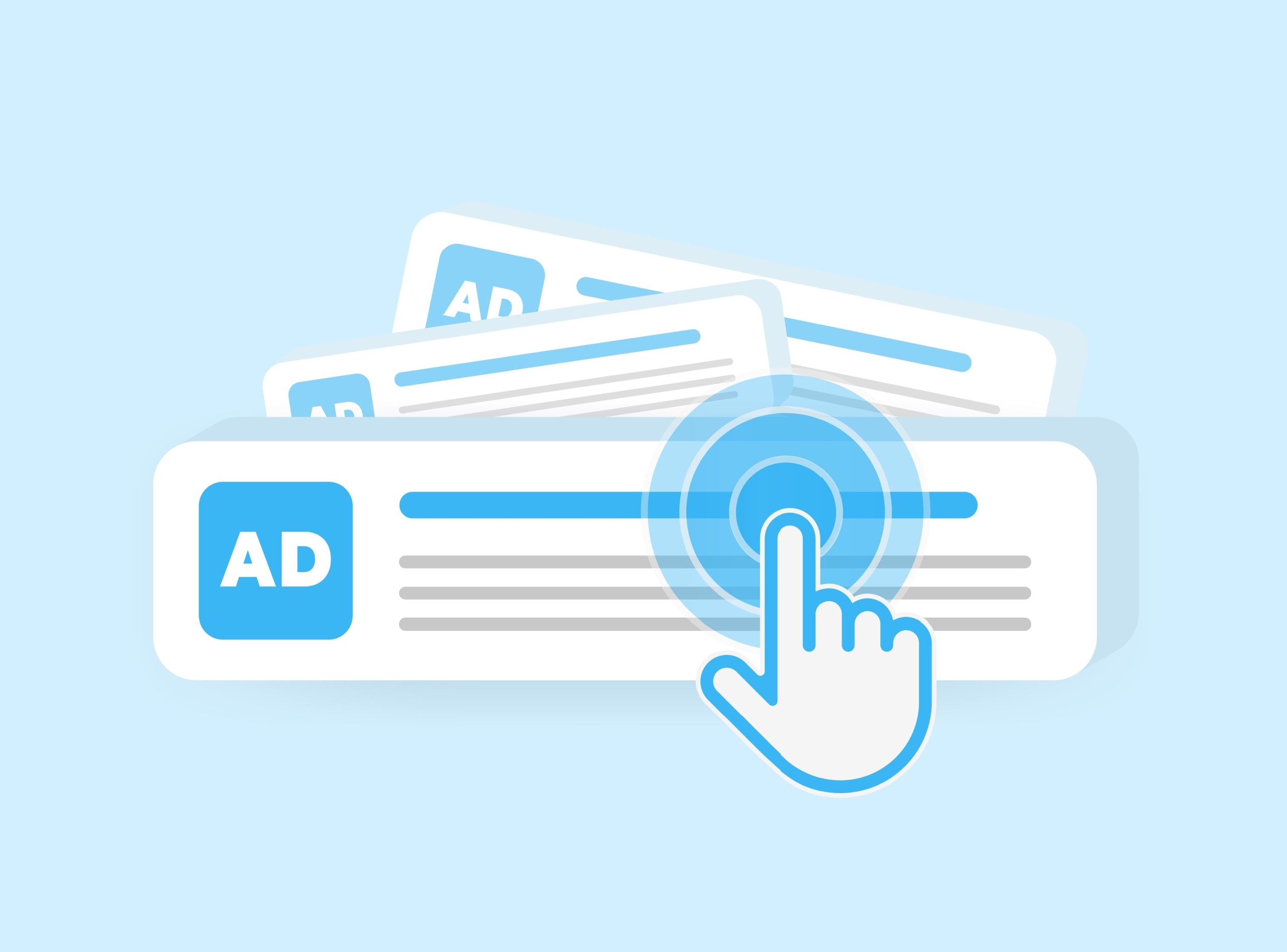 Click-to-activate digital ad banners for online marketing and advertising campaigns.