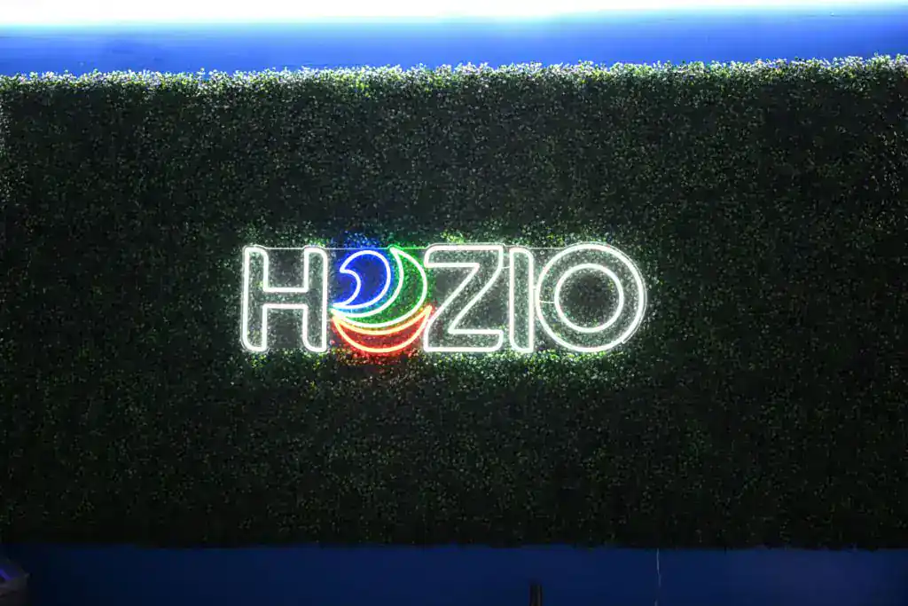 Hozio SEO Company NYC neon logo sign in Long Island, NY
